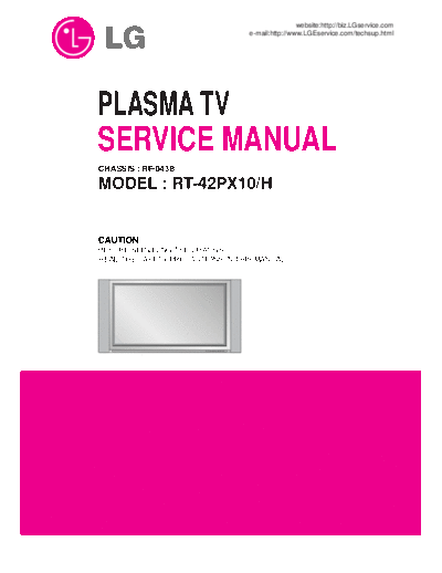 LG PLASMA TV  RT42PX10[1].part1  LG Plasma LG PLASMA TV  RT42PX10[1].part1.rar