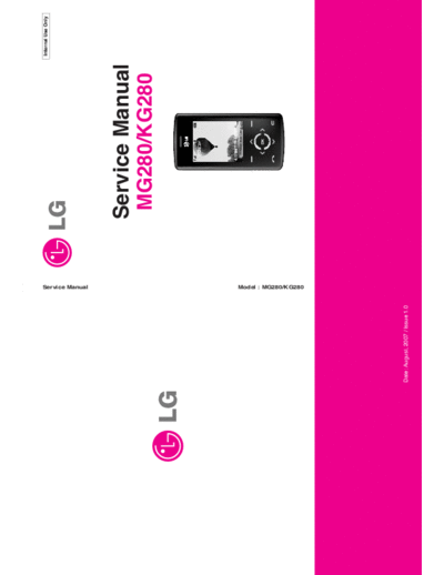 LG MG280, KG280  LG Mobile Phone LG MG280, KG280 LG MG280, KG280.pdf