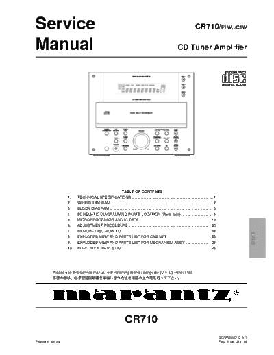 Marantz CR-710  Marantz CR CR-710 CR-710.pdf