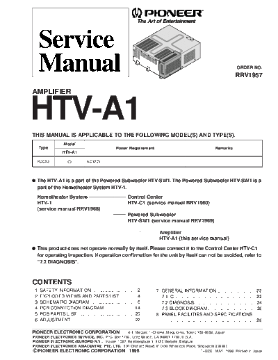 Pioneer HTV-A1  Pioneer HTV HTV-A1 HTV-A1.PDF