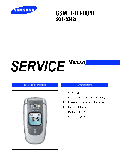 Samsung SGH-S342i service manual  Samsung GSM Samsung SGH-S342i service manual.pdf
