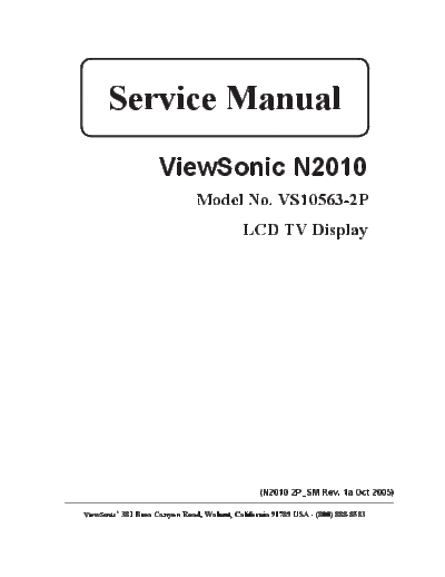 Viewsonic n2010-2p  Viewsonic  LCD  LCD Viewsonic N2010-2P n2010-2p.pdf