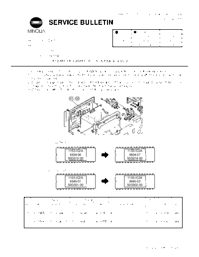 Minolta 1155023  Minolta Copiers Di620 1155023.PDF