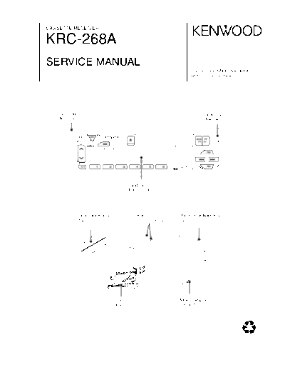 Kenwood KRC-268A  Kenwood Cassette Receiver Car Cassette Receiver Car Kenwood KRC-268A KRC-268A.pdf