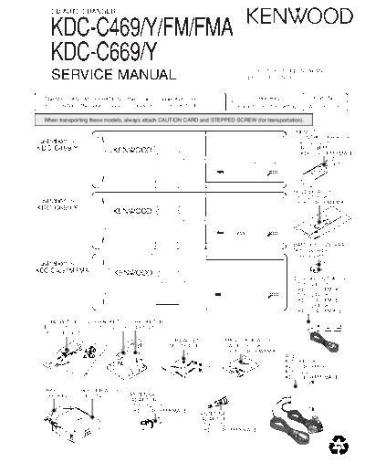 Kenwood B51-7994-00(TXT)  Kenwood CD Auto Changer Car CD Auto Changer Car Kenwood KDC-C469 & KDC-C669 B51-7994-00(TXT).pdf