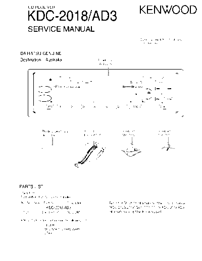 Kenwood KDC-2018 & AD3  Kenwood CD Receiver Car CD Receiver Car Kenwood KDC-2018 & AD3 KDC-2018 & AD3.pdf
