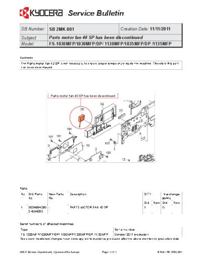 Kyocera 2MK-001  Kyocera Printer FS-1030MFP-1035MFP-1130-1135 SERVICEBULLETIN 2MK-001.pdf