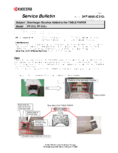 Kyocera SB-3KF-0003-C313  Kyocera Printer FS-2100-4100-4200-4300 ServiceBulletin SB-3KF-0003-C313.pdf