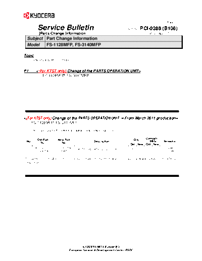 Kyocera SB-PCI-0288-B108 ESDC  Kyocera Printer FS-3040-3140MFP SERVICEBULLETIN SB-PCI-0288-B108_ESDC.pdf