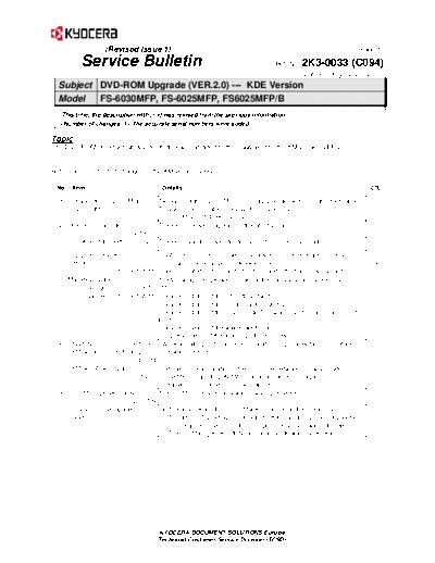 Kyocera SB-2K3-0033-C094 1  Kyocera Printer FS-6025-6030MFP SERVICEBULLETINS SB-2K3-0033-C094_1.pdf