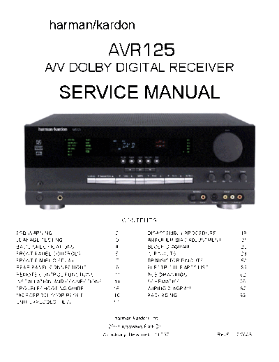 Harman Kardon AVR-125  Harman Kardon AVR AVR-125 AVR-125.pdf