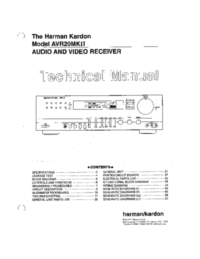 Harman Kardon AVR-20MKII  Harman Kardon AVR AVR-20MKII AVR-20MKII.pdf