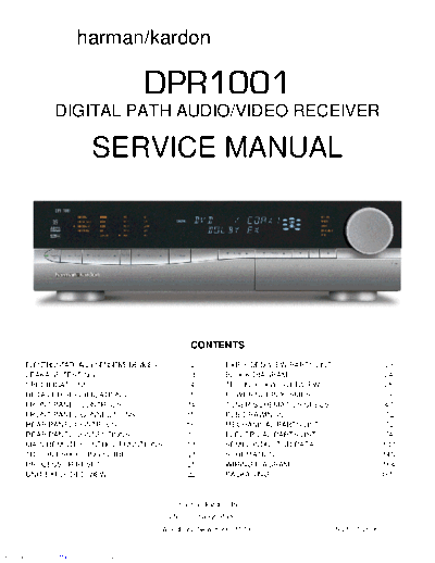 Harman Kardon DPR-1001 Rev 1  Harman Kardon DPR DPR-1001 DPR-1001 Rev 1.pdf