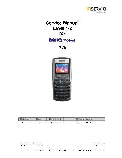 siemens BENQ-  A38 3  siemens Mobile Phone BENQ-SIEMENS A38 BENQ-SIEMENS A38 3.pdf