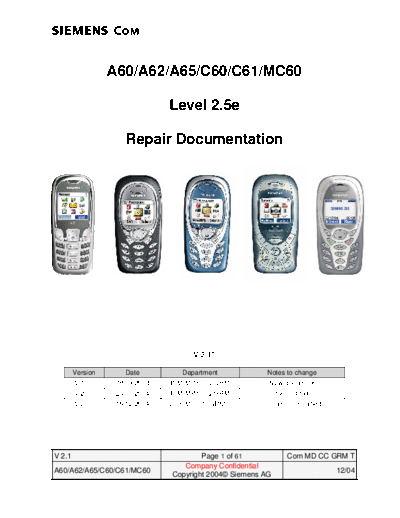 siemens A60, A62, A65, C60, C61, MC60 1  siemens Mobile Phone SIEMENS A60, A62, A65, C60, C61, MC60 SIEMENS A60, A62, A65, C60, C61, MC60 1.pdf