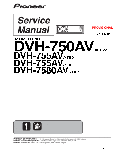 Pioneer hfe   dvh-750av 755av 7580av service crt5552p en  Pioneer Car Audio DVH-750AV hfe_pioneer_dvh-750av_755av_7580av_service_crt5552p_en.pdf