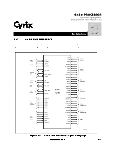 cyrix M1-3  cyrix Cyrix 6x86 Datasheet M1-3.pdf