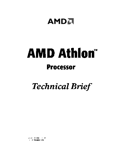 AMD Athlon Processor Technical Brief  AMD AMD Athlon Processor Technical Brief.pdf