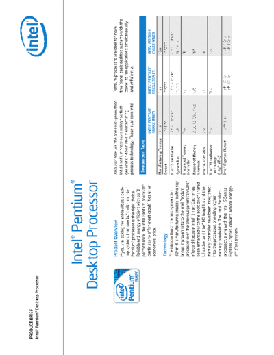 Intel Pentium Product Brief  Intel Intel Pentium Product Brief.pdf